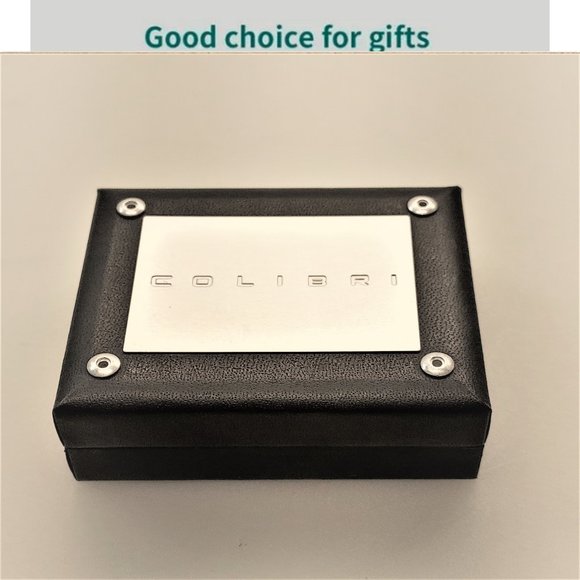 COLIBRI OF LONDON SIGNED MEN CUFFLINKS 925 STERLING SILVER RETRO CLASSIC NIB VTG - Picture 1 of 8